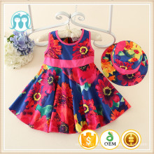 niños niños niñas verano casual un conjunto vestido día 2016 vestido conjunto multi vestido con sombrero / gorra